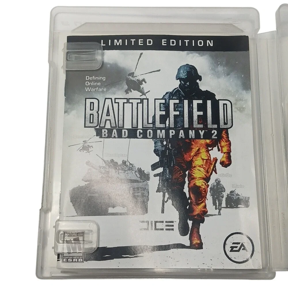 EA Battlefield Bad‎ Company 2 PS3 OS White Limited Edition Shooter Game